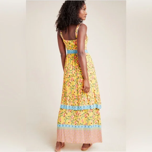 FARM Rio for Anthroplogie Anjou Maxi Dress, NWOT, Sz 6 - Picture 4 of 6